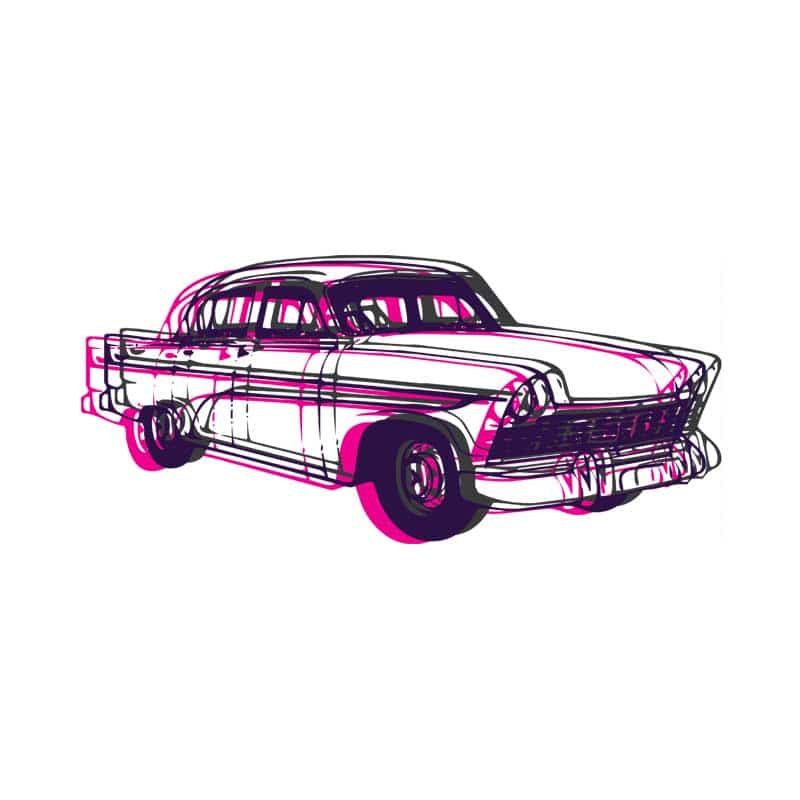 Oldschool Popart Car