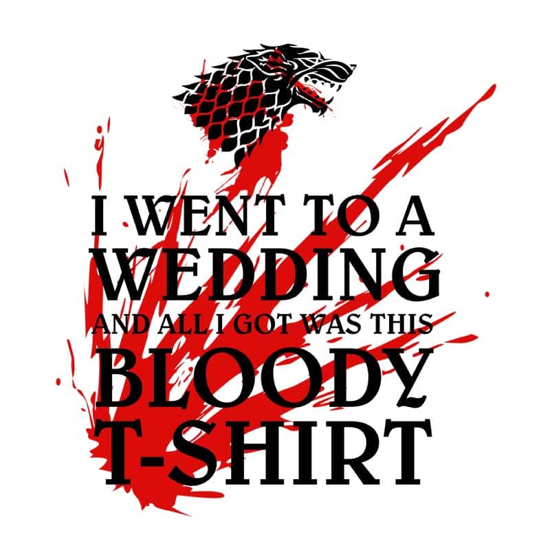 I went to a bloody wedding