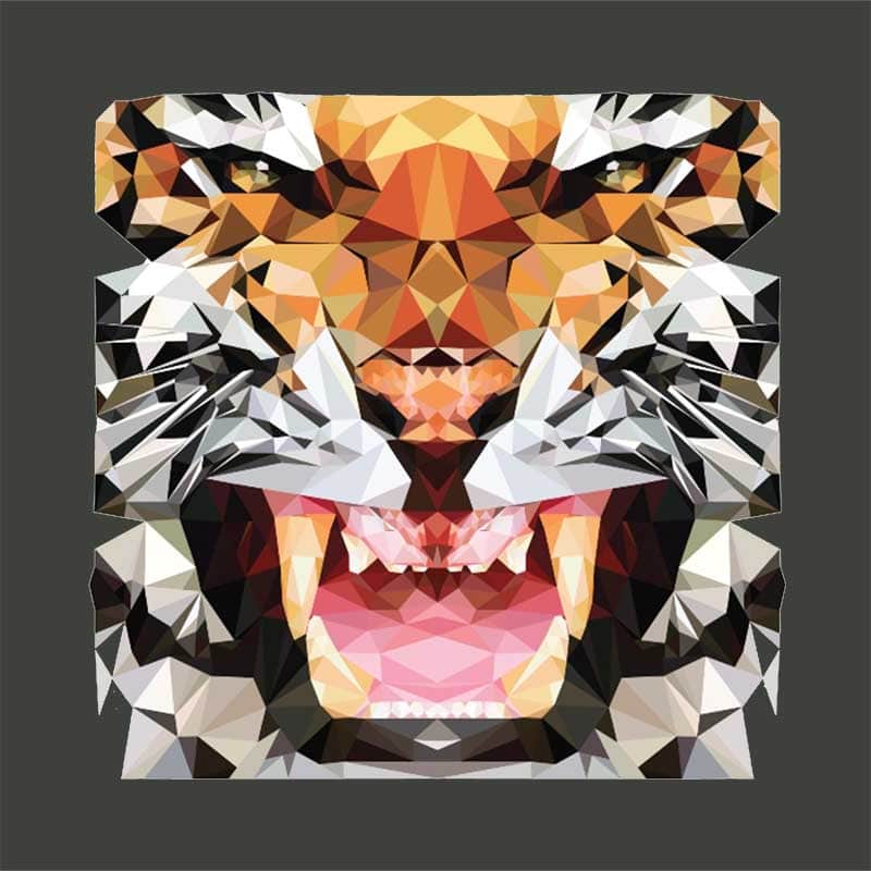 Polygon Tiger – Rawr
