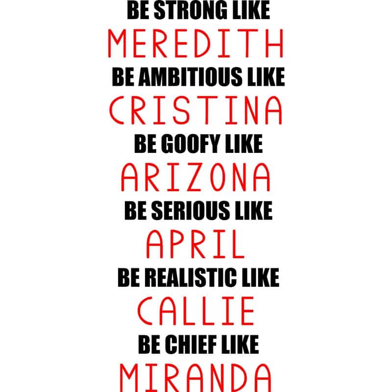 Be Like Greys Anatomy