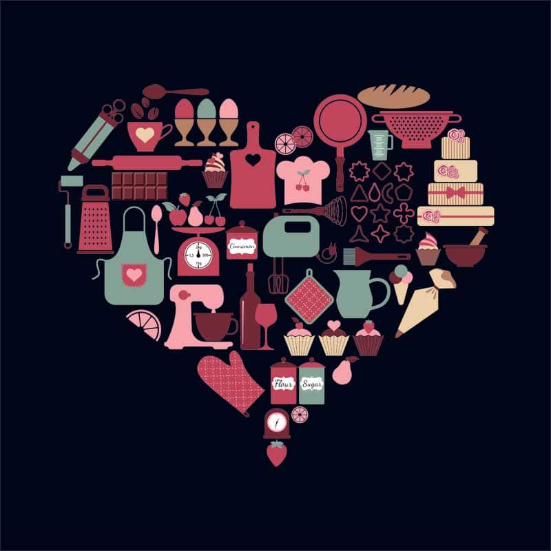 Baking heart