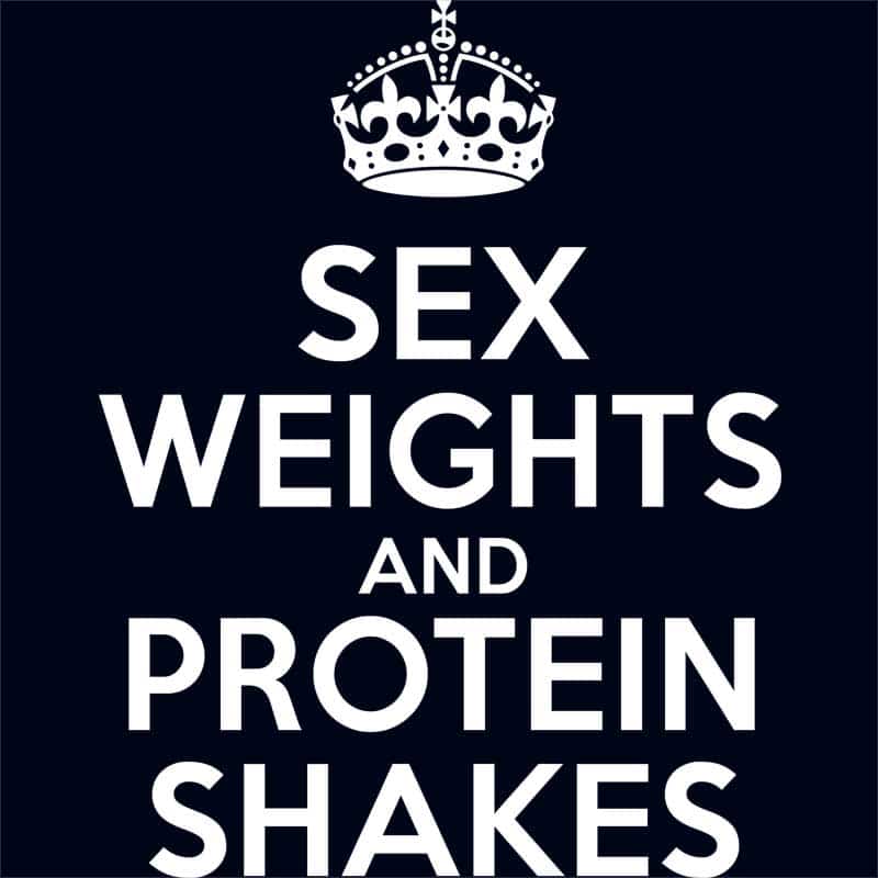 Sex weights and protein shakes