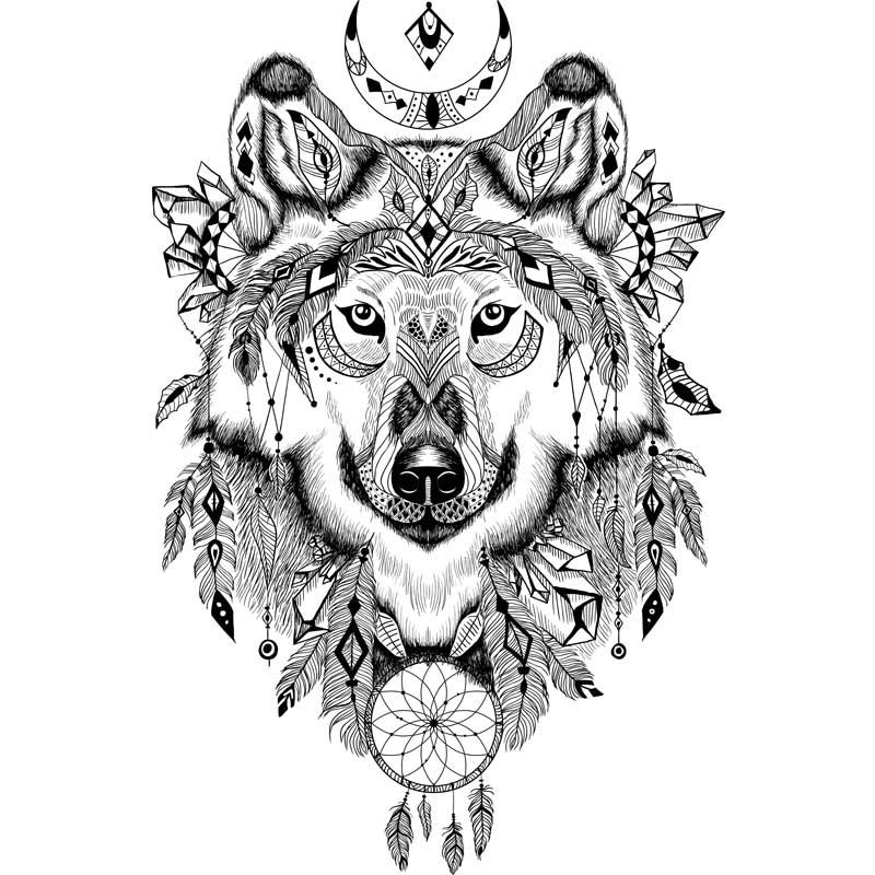 Wolf dream catcher