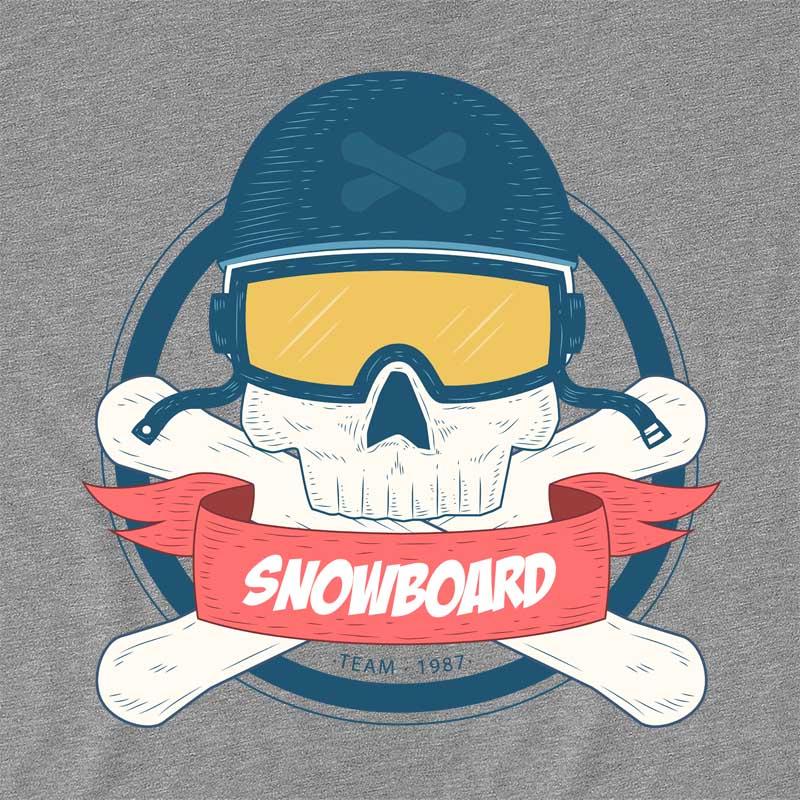 Snowboard Skull