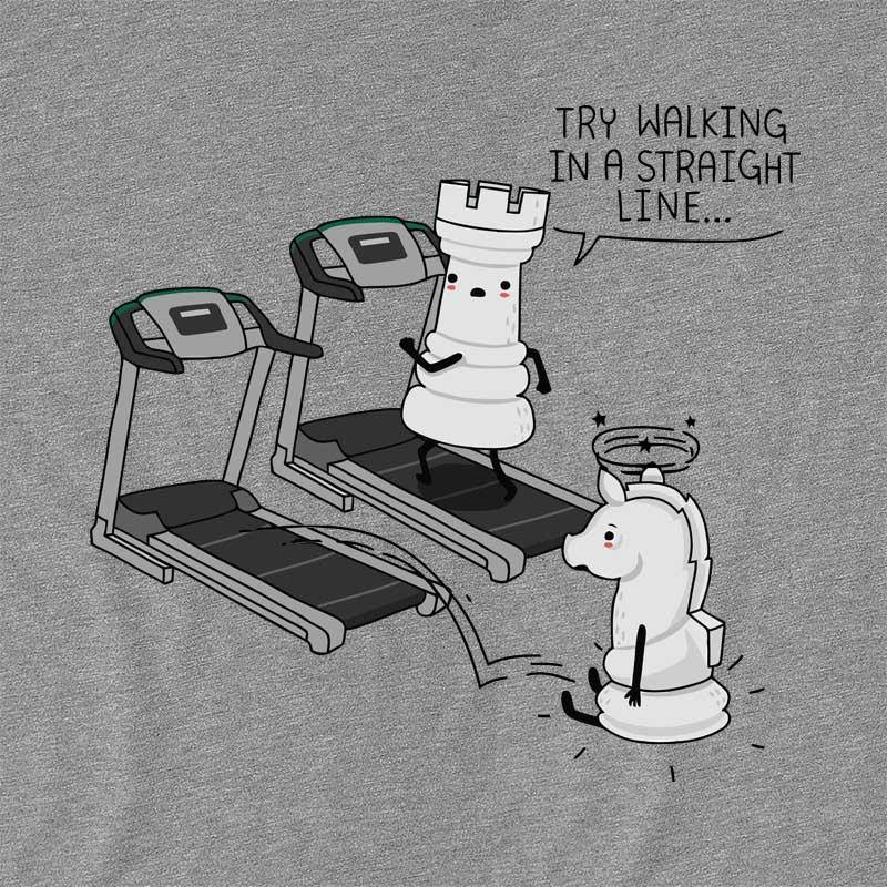 Try walking in a straight line