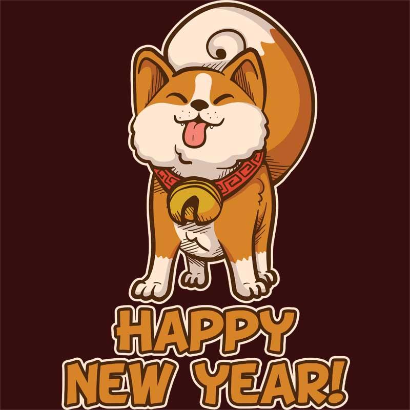 Happy new year dog
