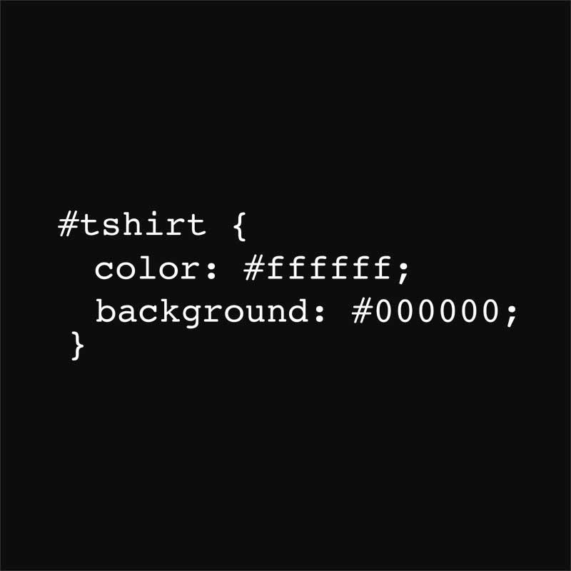 Black t-shirt code