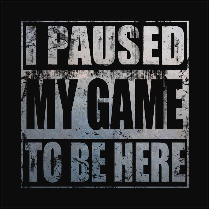 I paused my game to be here