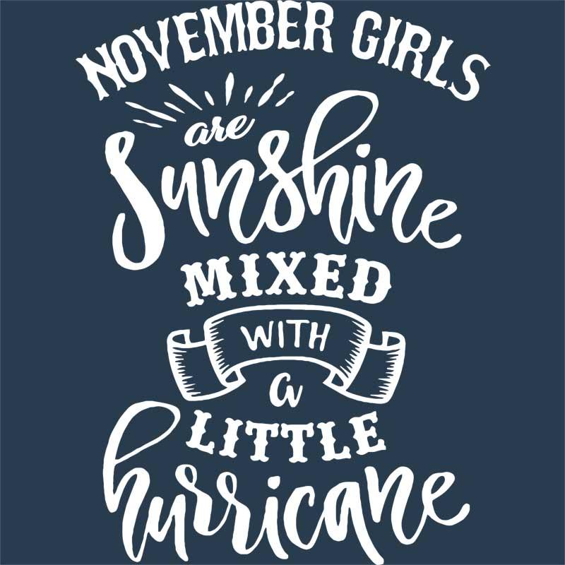 November sunshine and hurricane