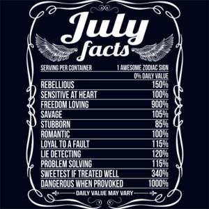 July Facts - Design preview