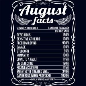 August Facts - Design preview