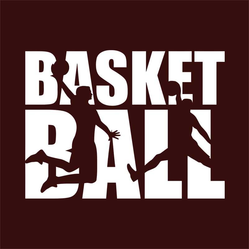Basketball Silhouette Text