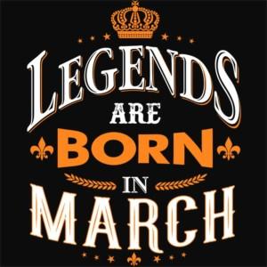 Legends are Born in March - Design preview
