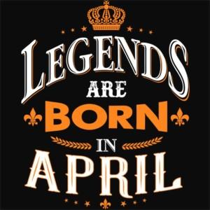 Legends are Born in April - Design preview