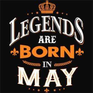 Legends are Born in May - Design preview