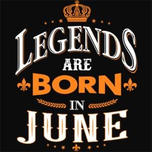 Legends are Born in June - Design preview