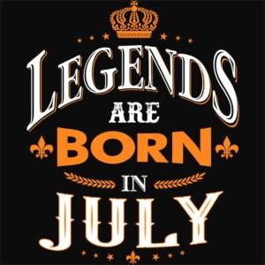 Legends are Born in July - Design preview