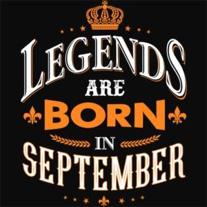 Legends are Born in September - Design preview