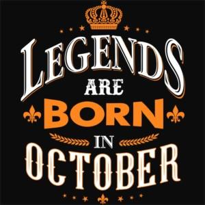 Legends are Born in October - Design preview