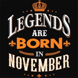Legends are Born in November - Design preview