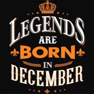 Legends are Born in December - Design preview