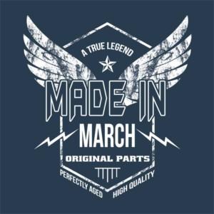 A True Legend Made In March - Design preview