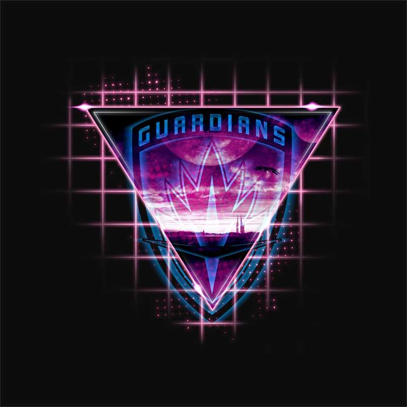 Guardians neon triangle
