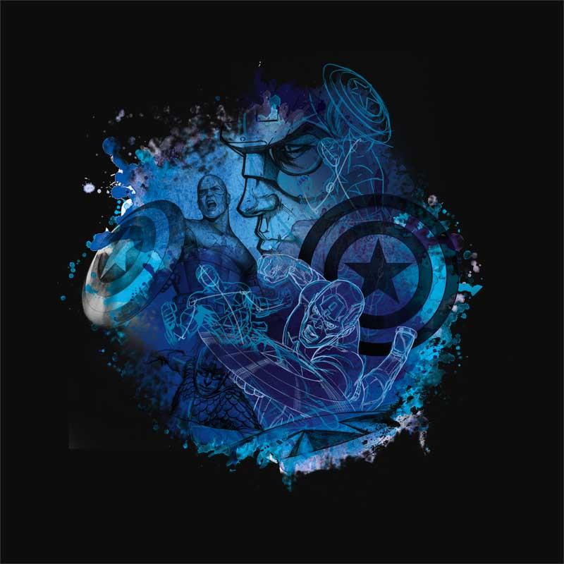 Captain America watercolor