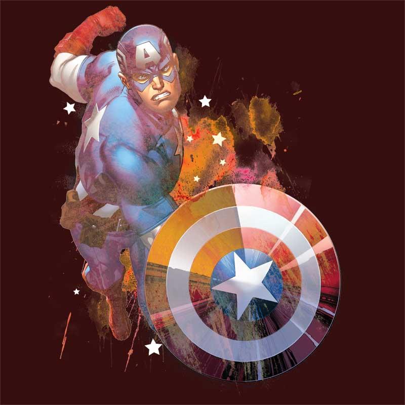 Captain America Watercolor splash