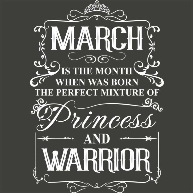 Princess Warrior March - Design preview
