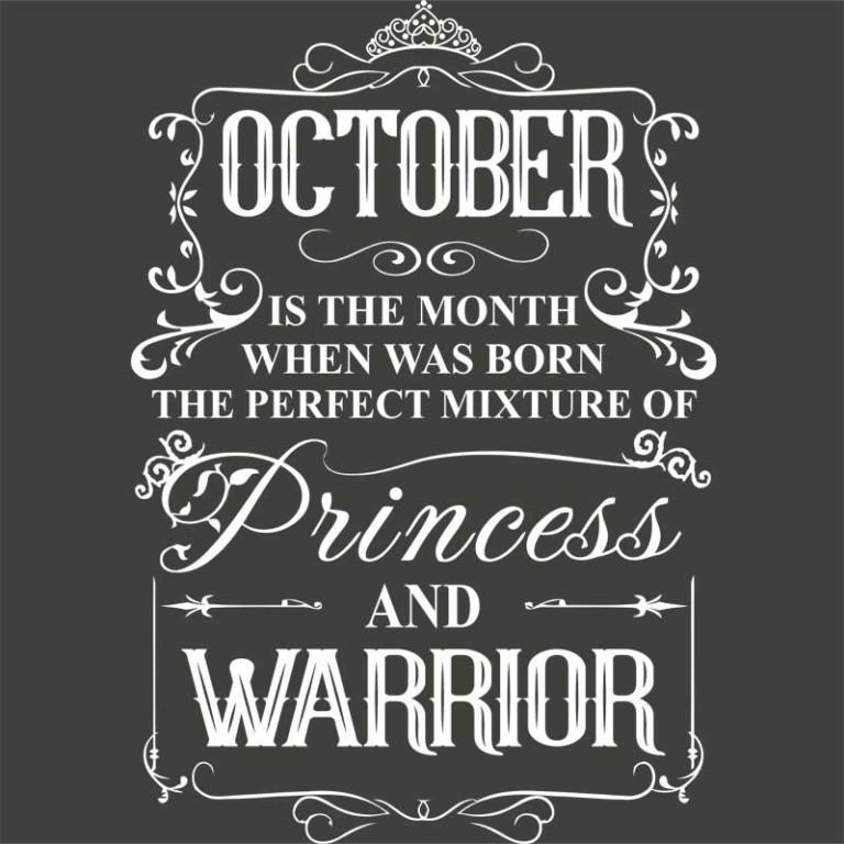 Princess Warrior October - Design preview