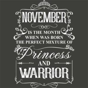 Princess Warrior November - Woman Long Length T-shirt