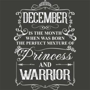 Princess Warrior December - Woman Long Length T-shirt