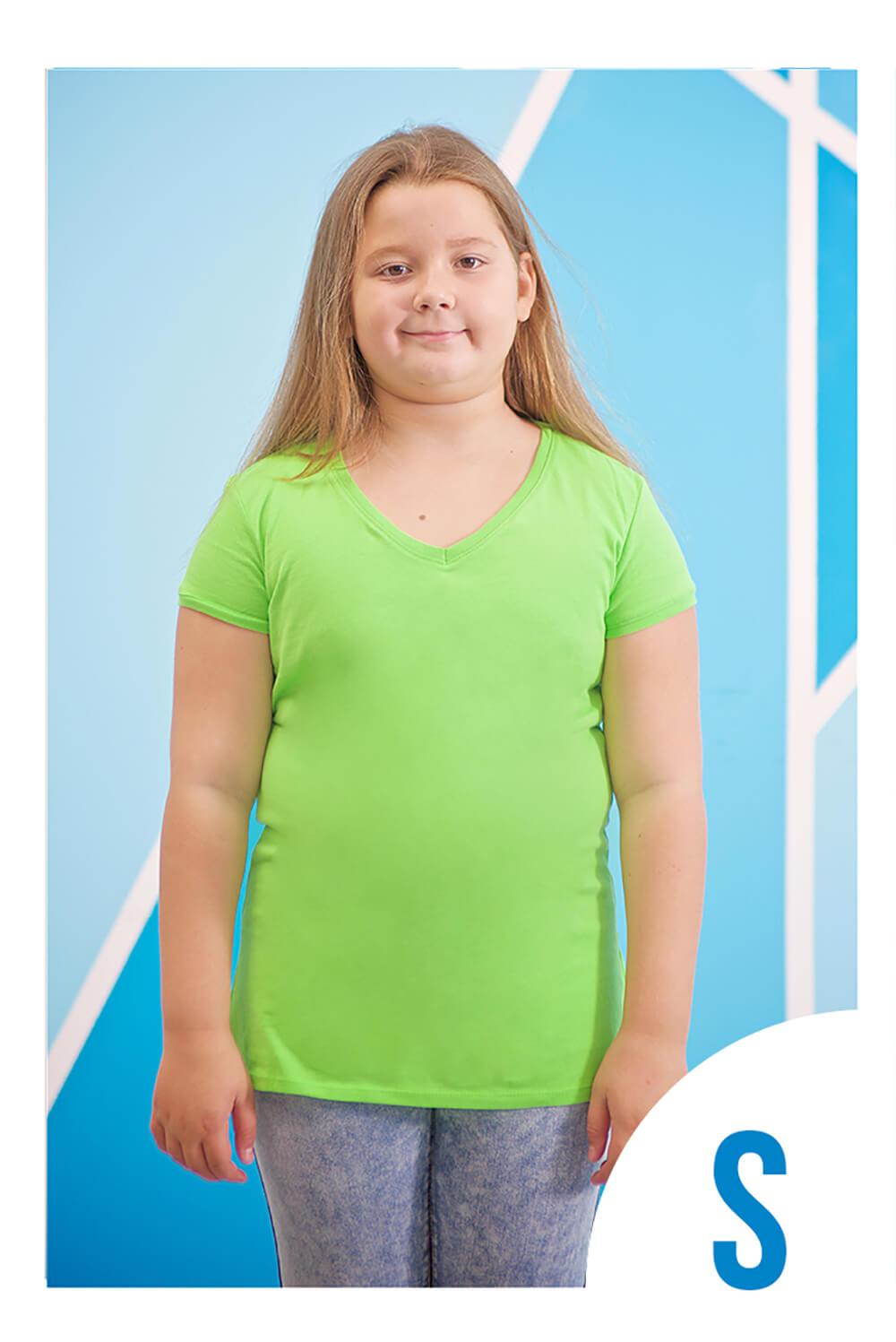 Women's V-neck T-shirt sizes