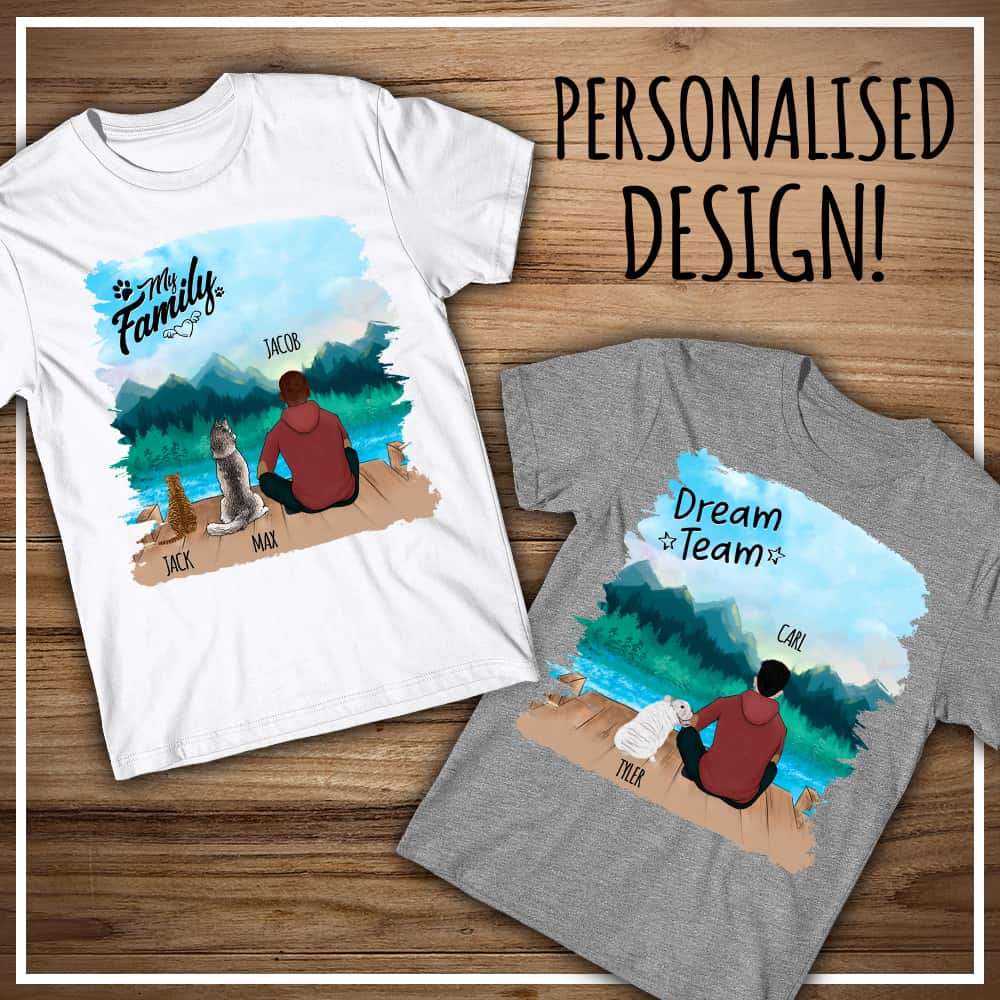 With pet on pier - one person - MyLife