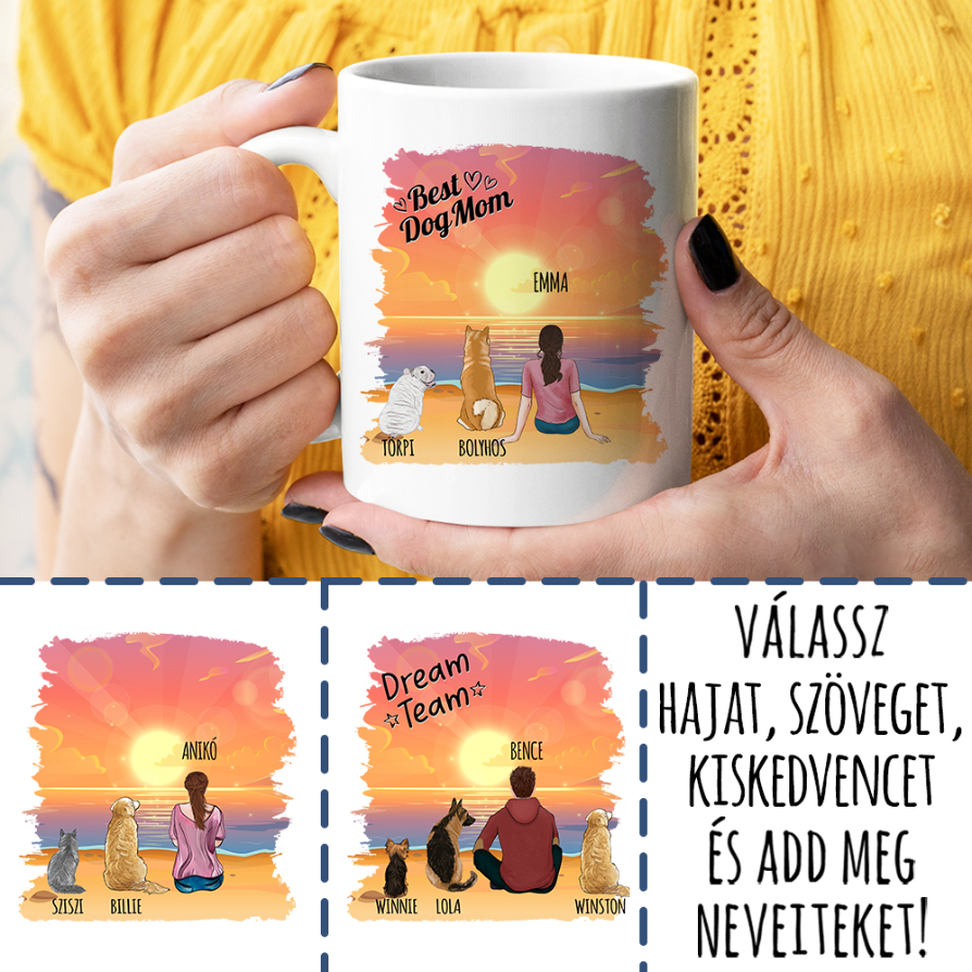 With pet on the beach - one person - MyLife