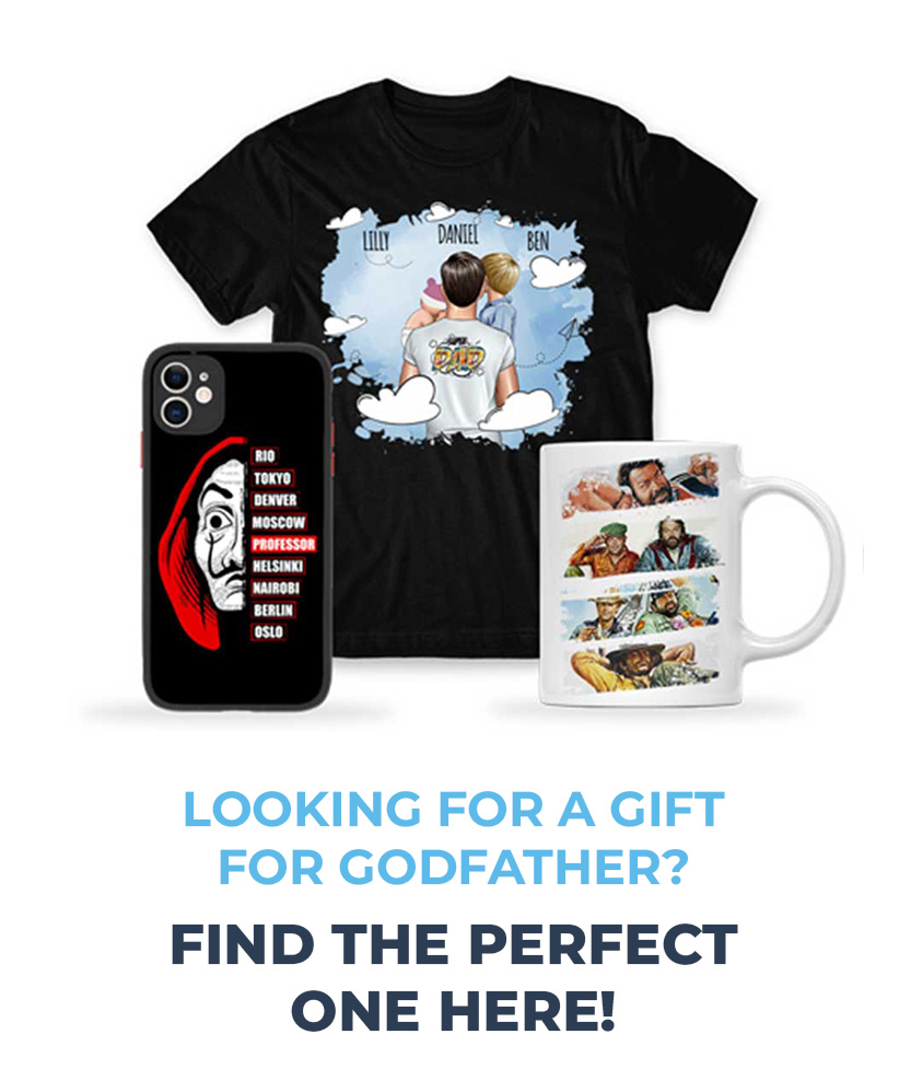 Gift for Godfather - Best Godfather T-shirts, mugs, phone cases